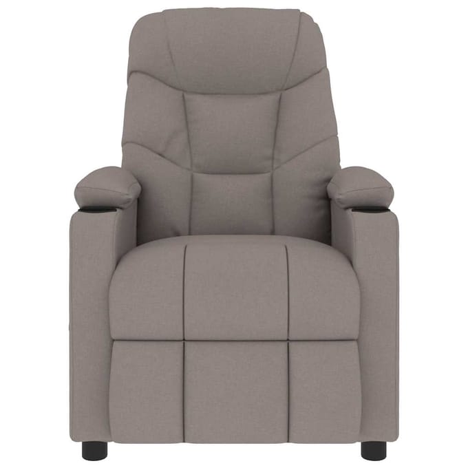 vidaXL - Massagestoel - stof - taupe