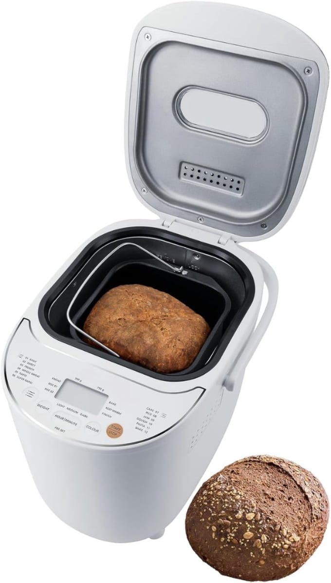 VH Supplies®Broodbakmachine - Broodbakautomaat - Bread Maker - 500-750gr - 12 Programma's - 540W
