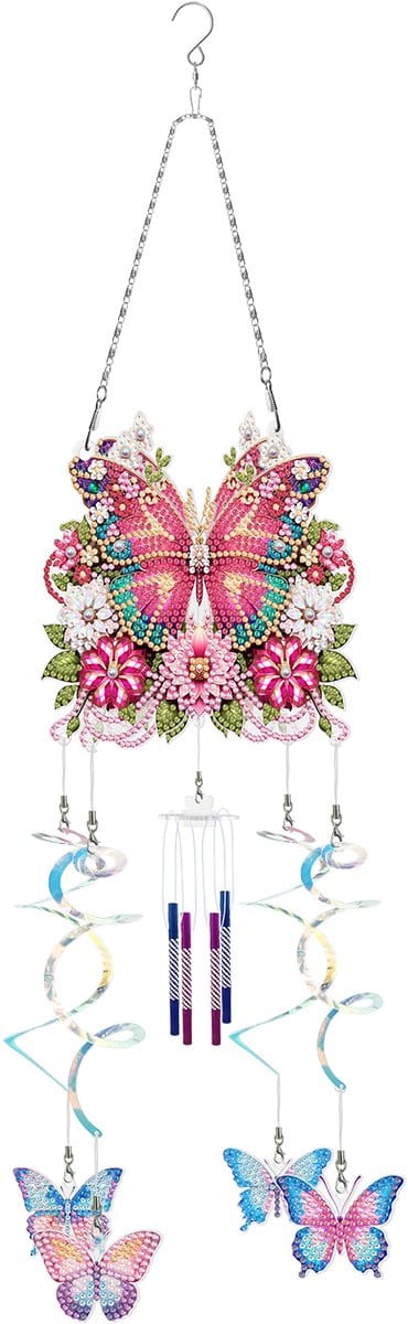 Mobiel - 553 - Vlinder - diamond painting - compleet pakket - Diamond painting by Wietske