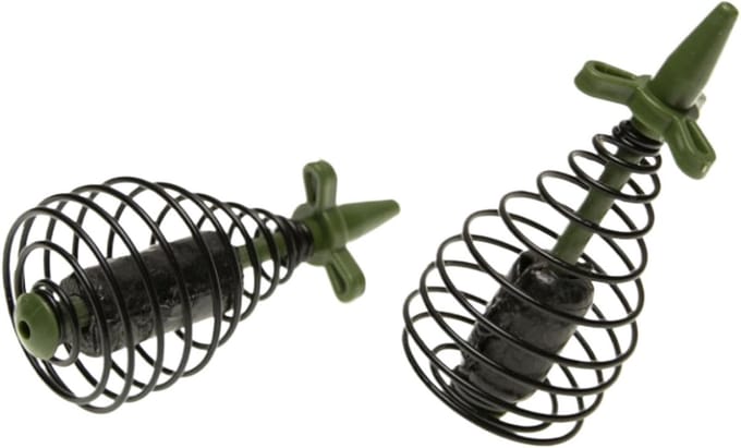 Vis Voeder Mand - Aas Houder - Efficiënt Vissen - Hollow Design - 2 Stuks - Metaal