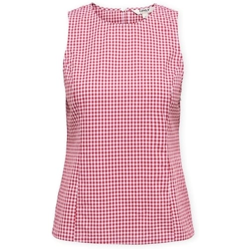 Top Only Top Maye Check - Salsa/White