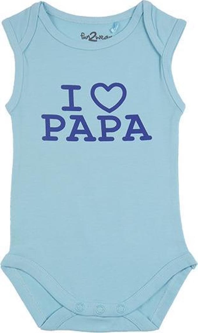 Fun2Wear Romper love papa Petit Four maat 68