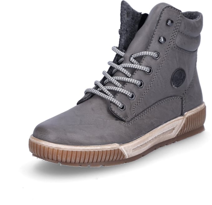 Rieker dames veterboot grijs