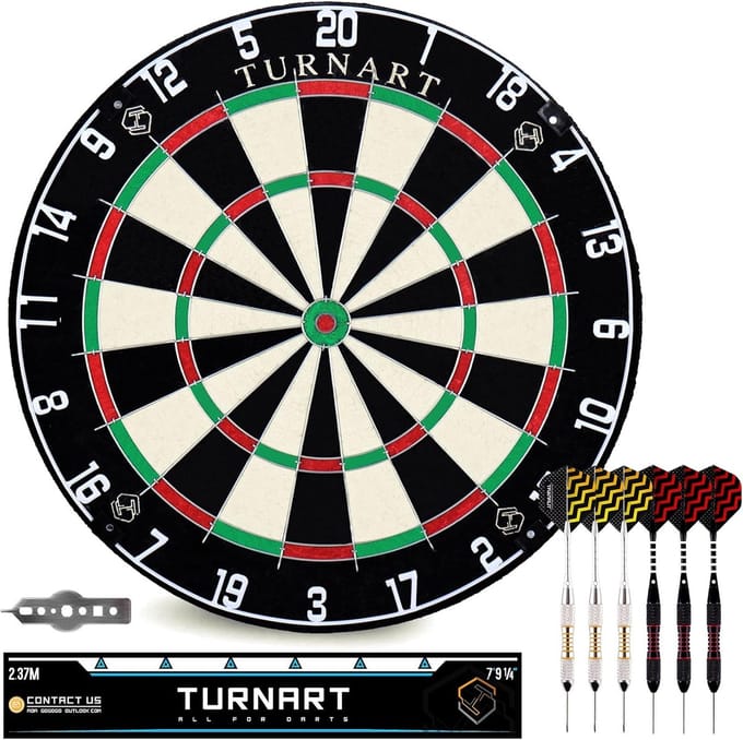 Professionele Dartbord Set met 6 Darts en Dartgereedschap