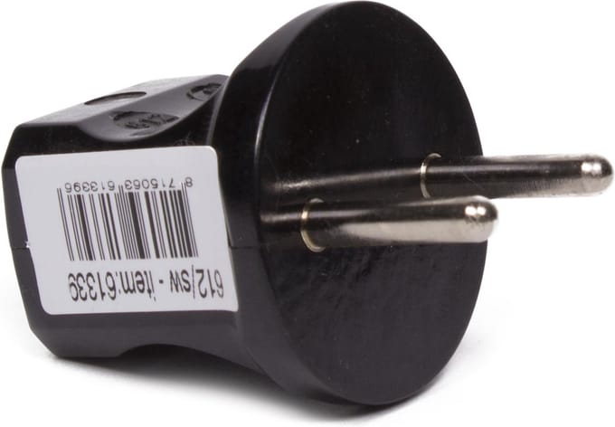 Benson Stekker zonder randaarde - 16A - 230 Volt - zwart