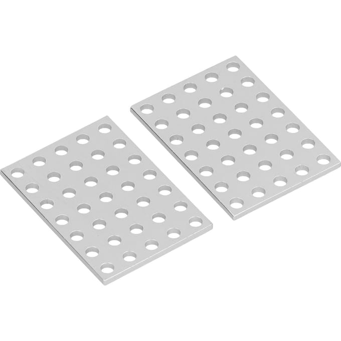 5 Pièces Plaque d'Attache Acier Antirouille Plat de Réparation d'Assemblage Équerre d'Angle pour Robots Bois
