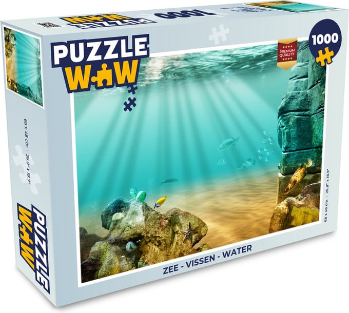 Puzzel Zee - Vissen - Water - Legpuzzel - Puzzel 1000 stukjes volwassenen