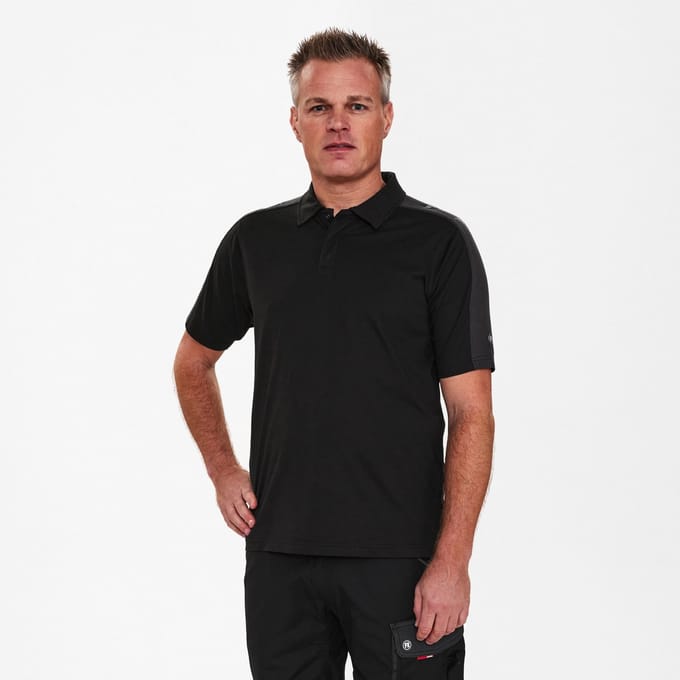 Engel Galaxy polo 9811-141 - Black / Anthracite Grey - M