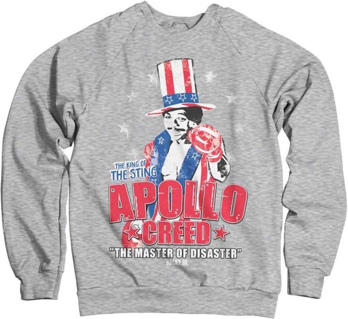 Rocky Sweater/trui -L- Apollo Creed Grijs