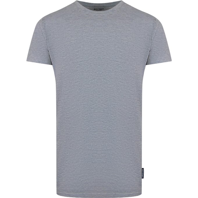 Korte Mouwen Rekbare T-shirt in Zilver