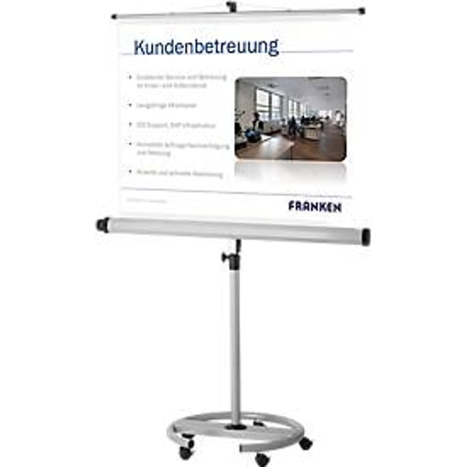 Mobiele statiefprojectiewand Franken Pro, 1500 x 1500 mm