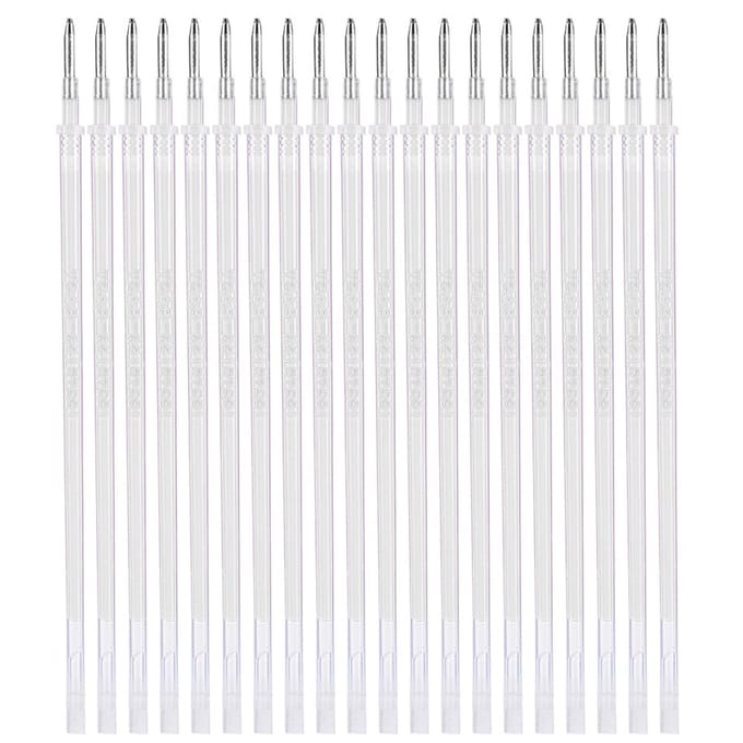 100 stuks Witte Hoge Temperatuur Verdwijnende Pen Navulling Hitte Uitwisbare Markeerstift voor Jurken Maken DIY white