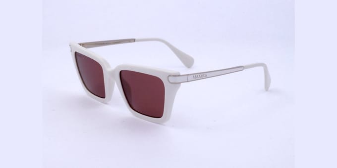 Max&co Mo0110 Dames Zonnebril Wit Bordeaux Man