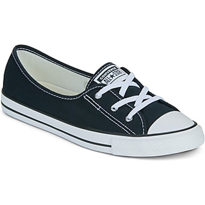 Converse Chuck Taylor All Star Ballerine à Lacets Slip Noir Blanc (Aux femmes) Baskets pour femmes 566775C 37 black