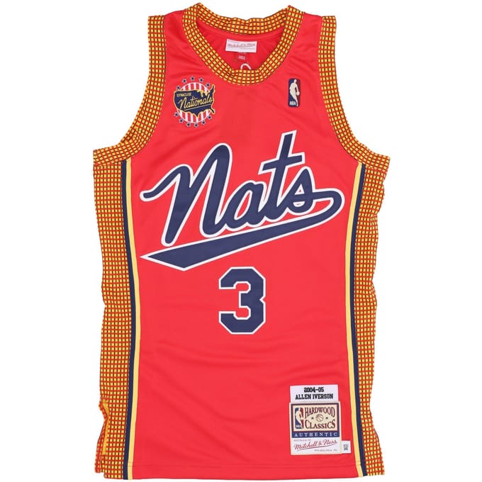 Basketbaltanktop voor heren Nba Alternate Jersey Hardwood Classics No 3 Allen Iverson Phi76e
