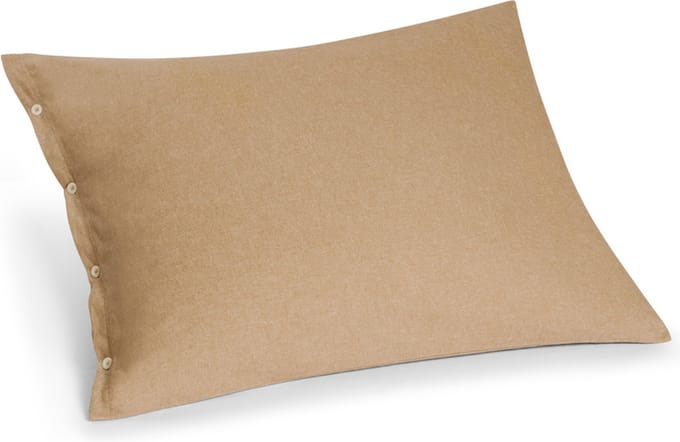 Yumeko kussensloop flanel honey chambray 50x60 - Biologisch & ecologisch - 1 stuk
