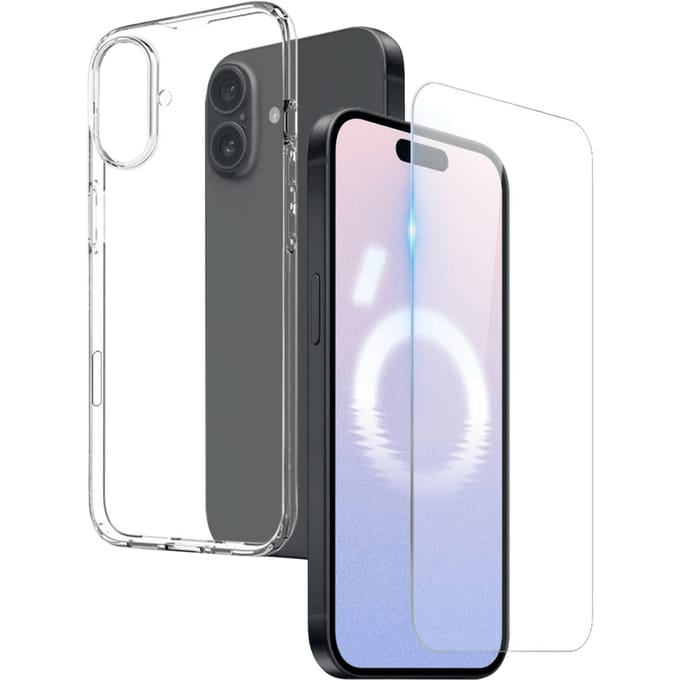 Northjo Apple iPhone 16 Plus Hoesje en Screenprotector Transparant