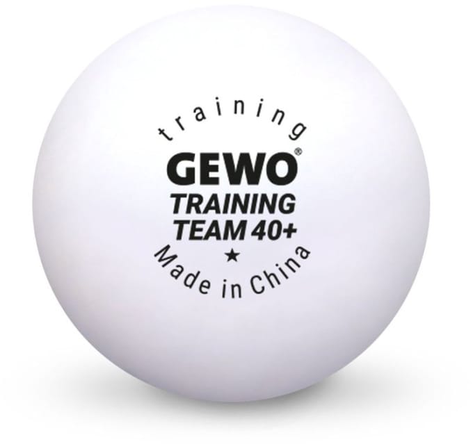 Gewo Tafeltennisballen Training Team 1* - 72 ballen - Wit - Ping Pong Ballen