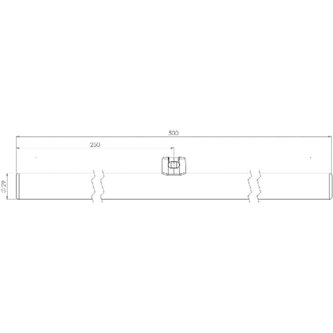 Radium LED lamp S14d buislamp 4,9W 927 50cm opaal