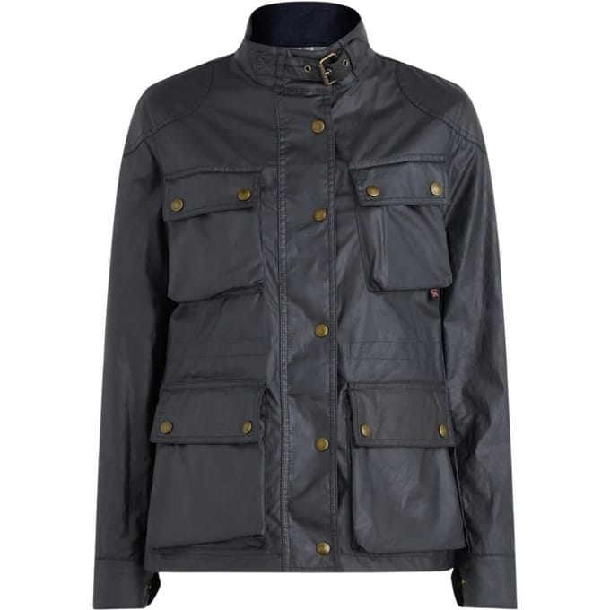 Belstaff Womens Fieldmaster Dark Ink Marineblauw dun jack