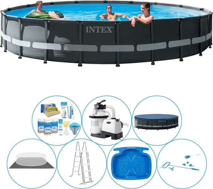 Ultra XTR Frame Rond 610x122 cm - Zwembad Inclusief Accessoires