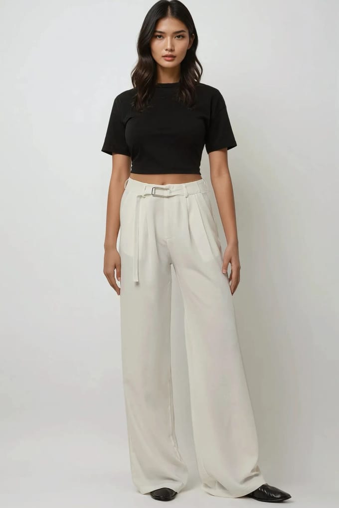 Hoge Taille Plisseer Hoge Broek