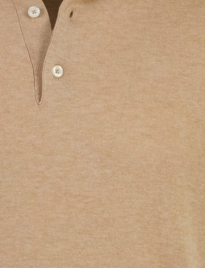 Gentiluomo poloshirt korte mouw bruin