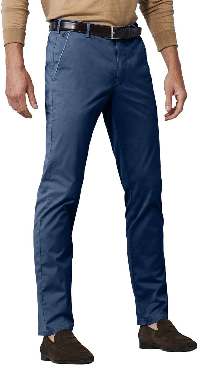 Meyer katoenen broek blauw