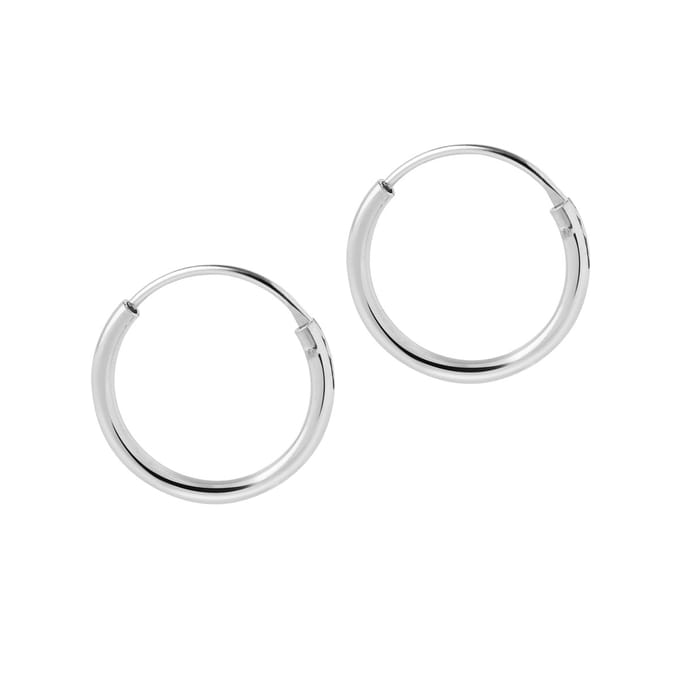 Zilveren Hoops 12MM 1,2MM
