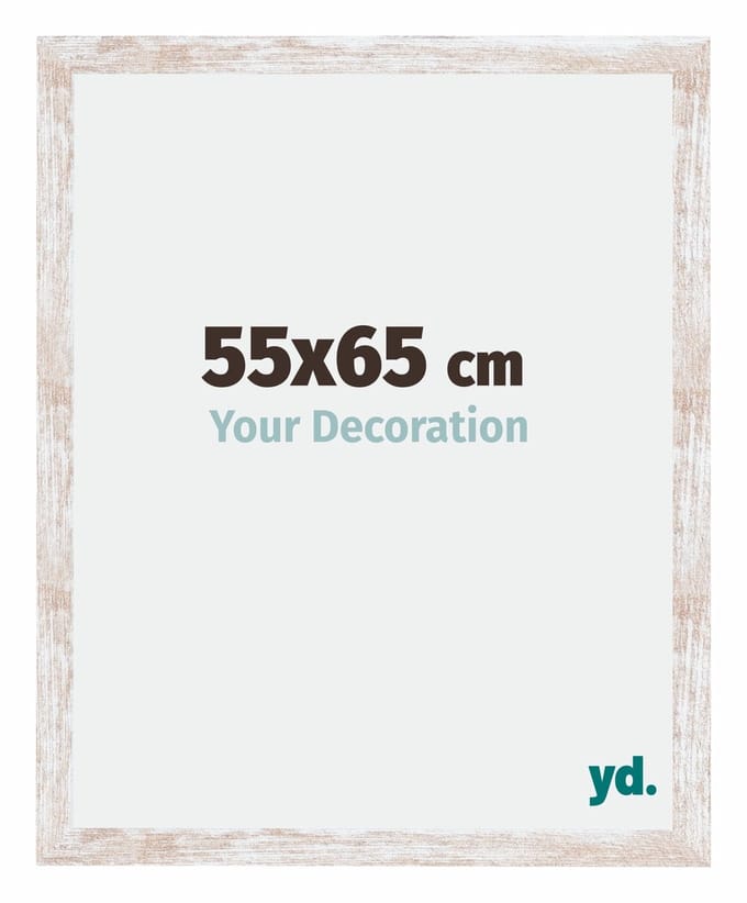 Your Decoration - Fotolijst 55x65 cm - MDF - White Wash - Catania