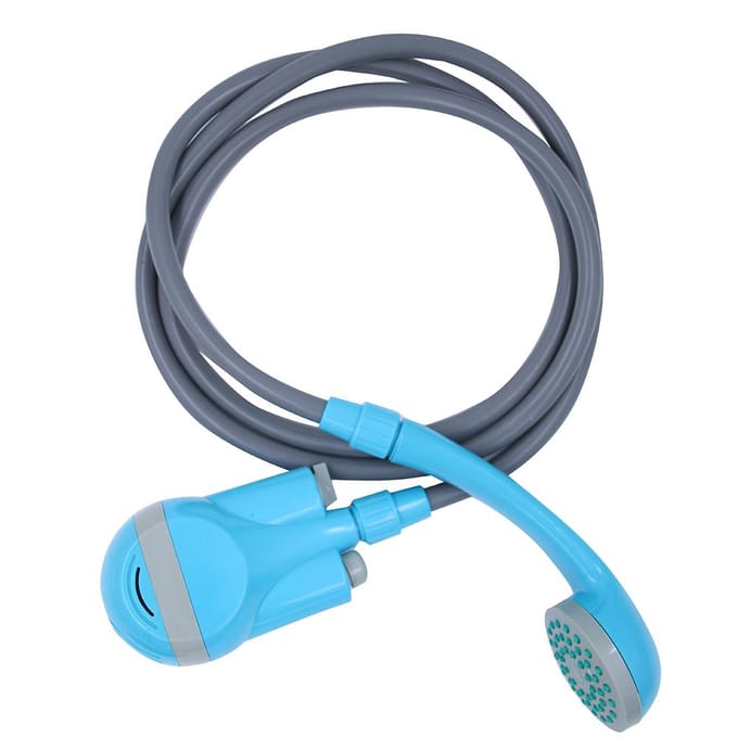 Draagbare douche Buiten/Binnen USB-oplaadbare draagbare oplaadbare douchekoppompen met 2 sproeiers meer blauwe kleur