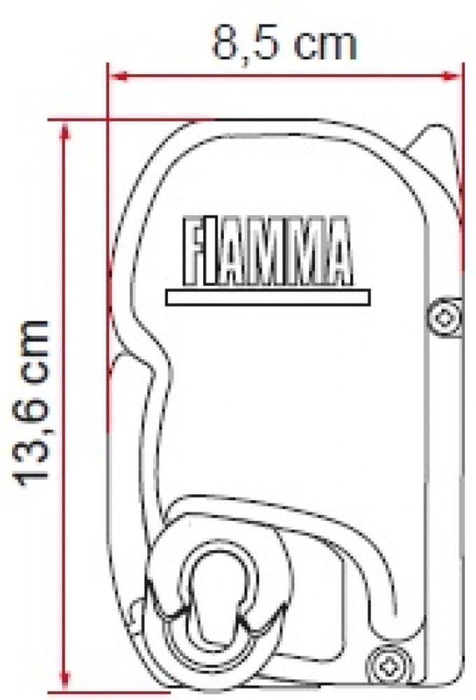 Fiamma F45s 260cm Deep Black / Royal Grey cassetteluifel
