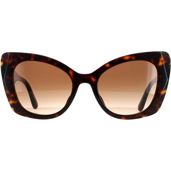 Dolce & Gabbana zonnebril DG4405F 502/13 Dark Havana Brown Gradiënt