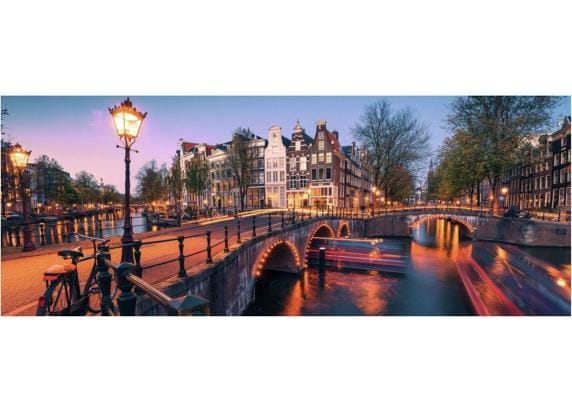 Ravensburger puzzel Amsterdam by Night - legpuzzel 1000 stukjes.