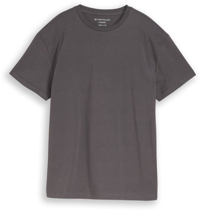 Tom Tailor - Oversized T-shirt met print - Maat 152 - dark urban grey