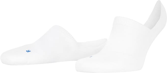 FALKE Cool Kick onzichtbar eenkleurig functioneel materiaal footies unisex wit - maat 35-36