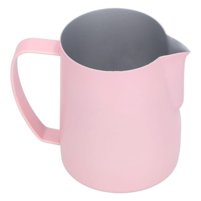 Melkopschuimbeker 304 Roestvrij Staal Verdikt Koffie Latte Schenkkan Kan 600ml Roze gray