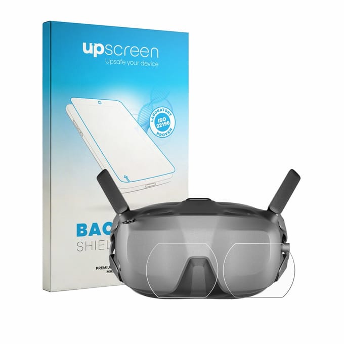 upscreen - Screenprotector voor DJI Goggles N3 (Lens) - Folie Beschermfolie transparant antibacterieel