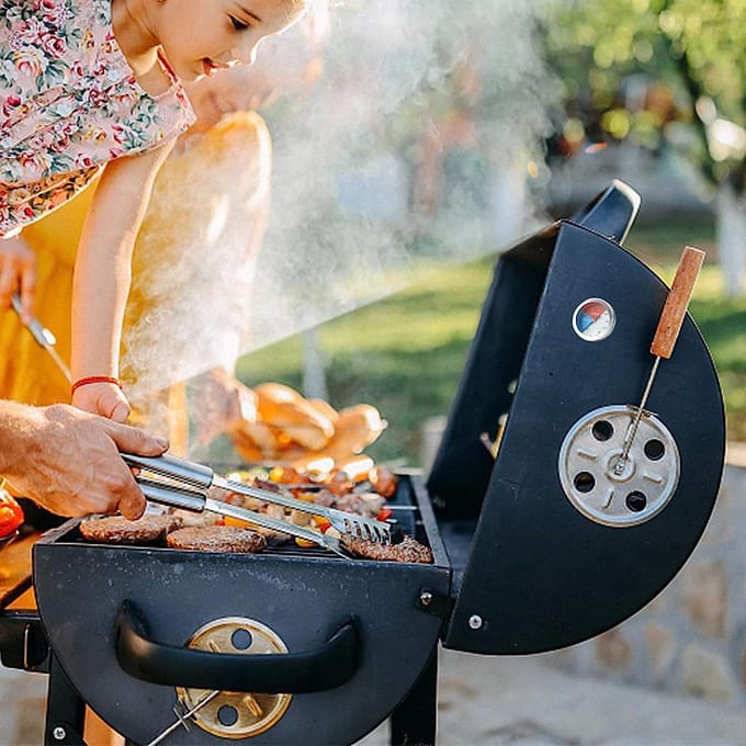 Nieuwe 3  Thermometer Meter Barbecue BBQ Grill Smoker Pit Temperatuur Thermostaat gray