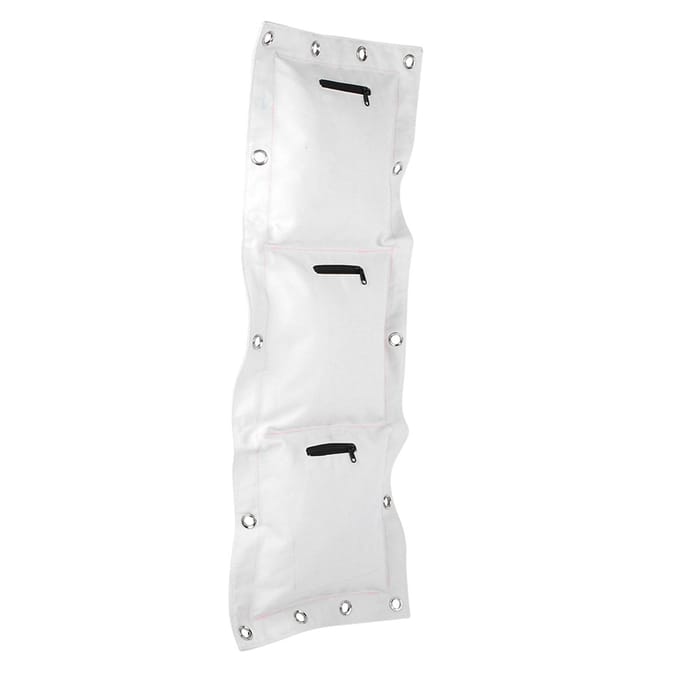 Wing Chun Wand Canvas Stoten Lege Zandzak Doelwit met Rits voor Boksen Muay Thai SandaS 3 Bottles Per Shelf white