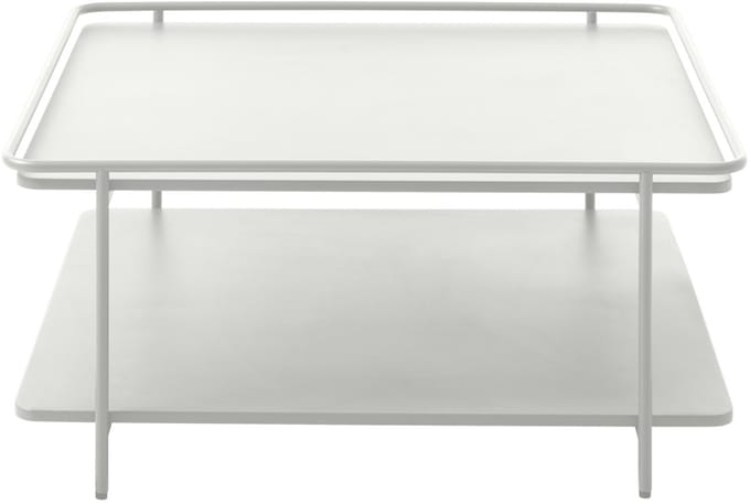 Giga Living Salontafel Yuba - Wit Metaal - 75x75x34,3cm