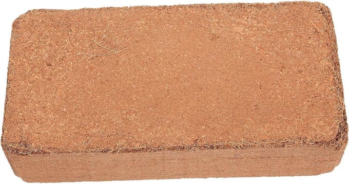 Potgrond Blok - Kokos Substraat - Planten Kweken - Gecomprimeerd Medium - 21x11.5cm - Koffie