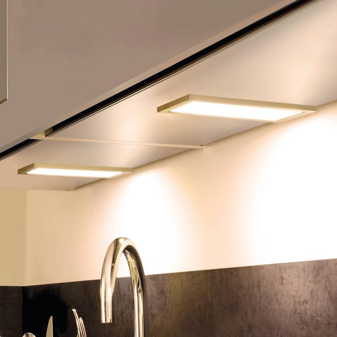 Hera LED meubelverlichting Sky Dimmer 2-delig 3.000K roestvrij staal