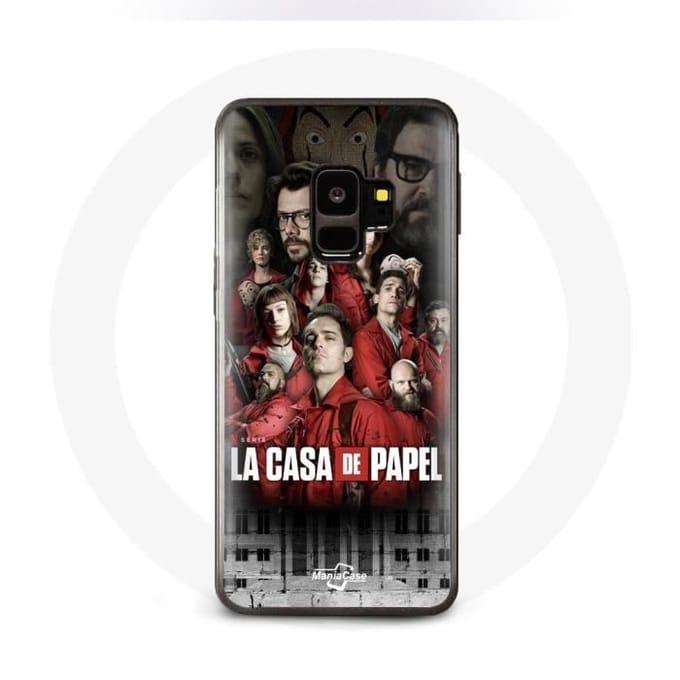 Coque pour Samsung S9 plus La casa de papel affiche personnages