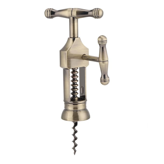 Ouvre-bouteille de vin rouge rétro portable tire-bouchon tire-bouchon outils de bar beige