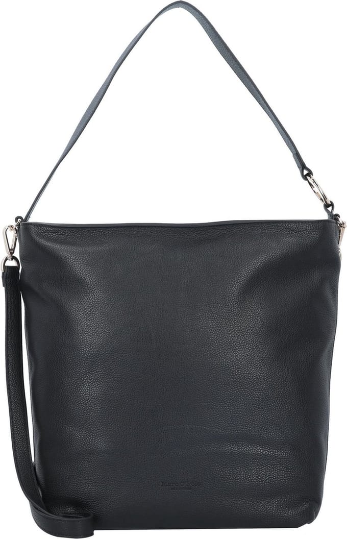 Marc O'Polo Schoudertas Dunja Hobo Bag Black Zwart