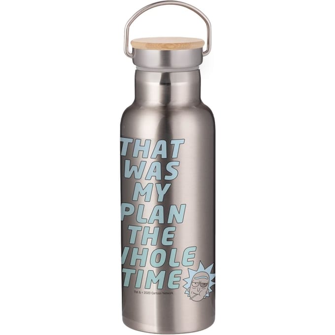 Rick & Morty That Was My Plan... Portable Insulated Water Bottle - Steel