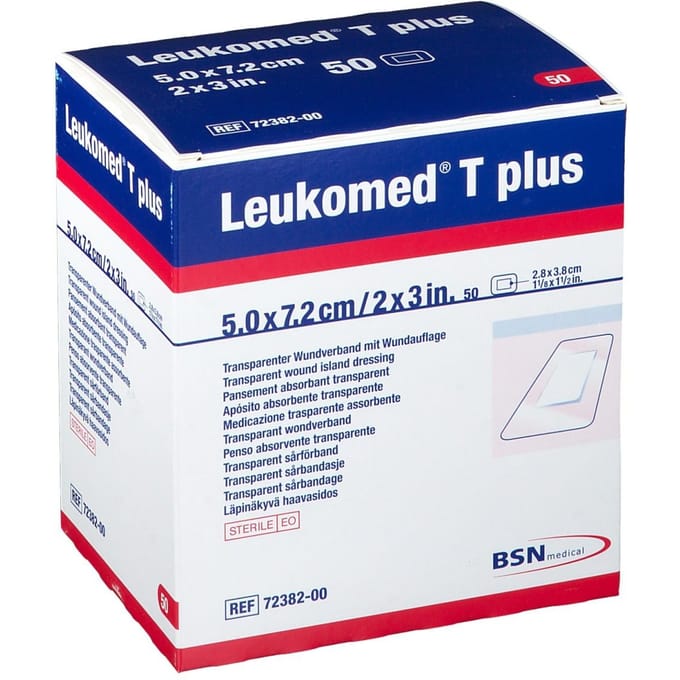 Leukomed T Plus Verband Steriel 7,2cmx5cm 50 7238200