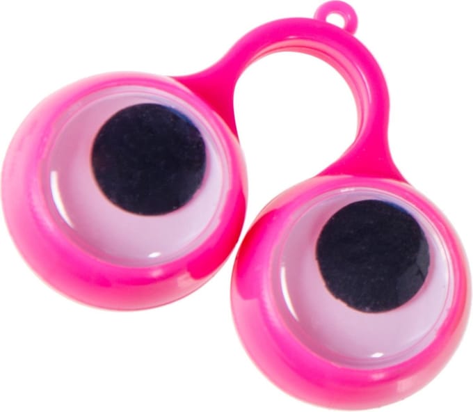Lg-imports Speelgoedring Ogen Junior 5,5 X 4 Cm Roze