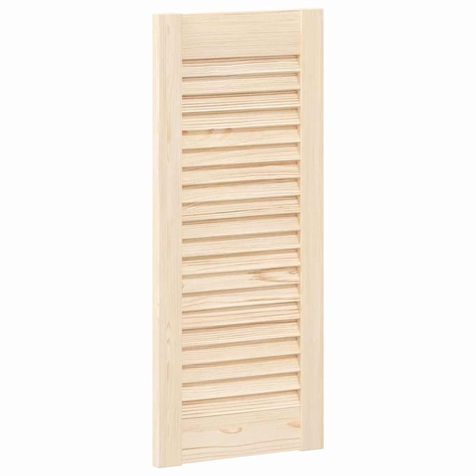 vidaXL - Kastdeur - met - lamellen - 69x29,5 - cm - massief - grenenhout